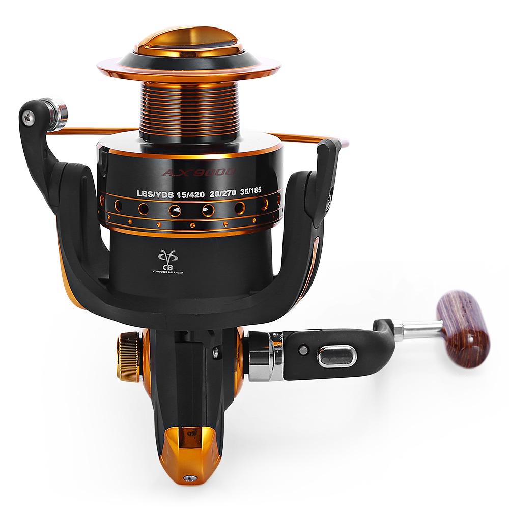 Yumoshi Spinning Fishing Reel 12BB + 1 Bearing Balls 500-9000 Series 5.5:1 Metal Coil Carp