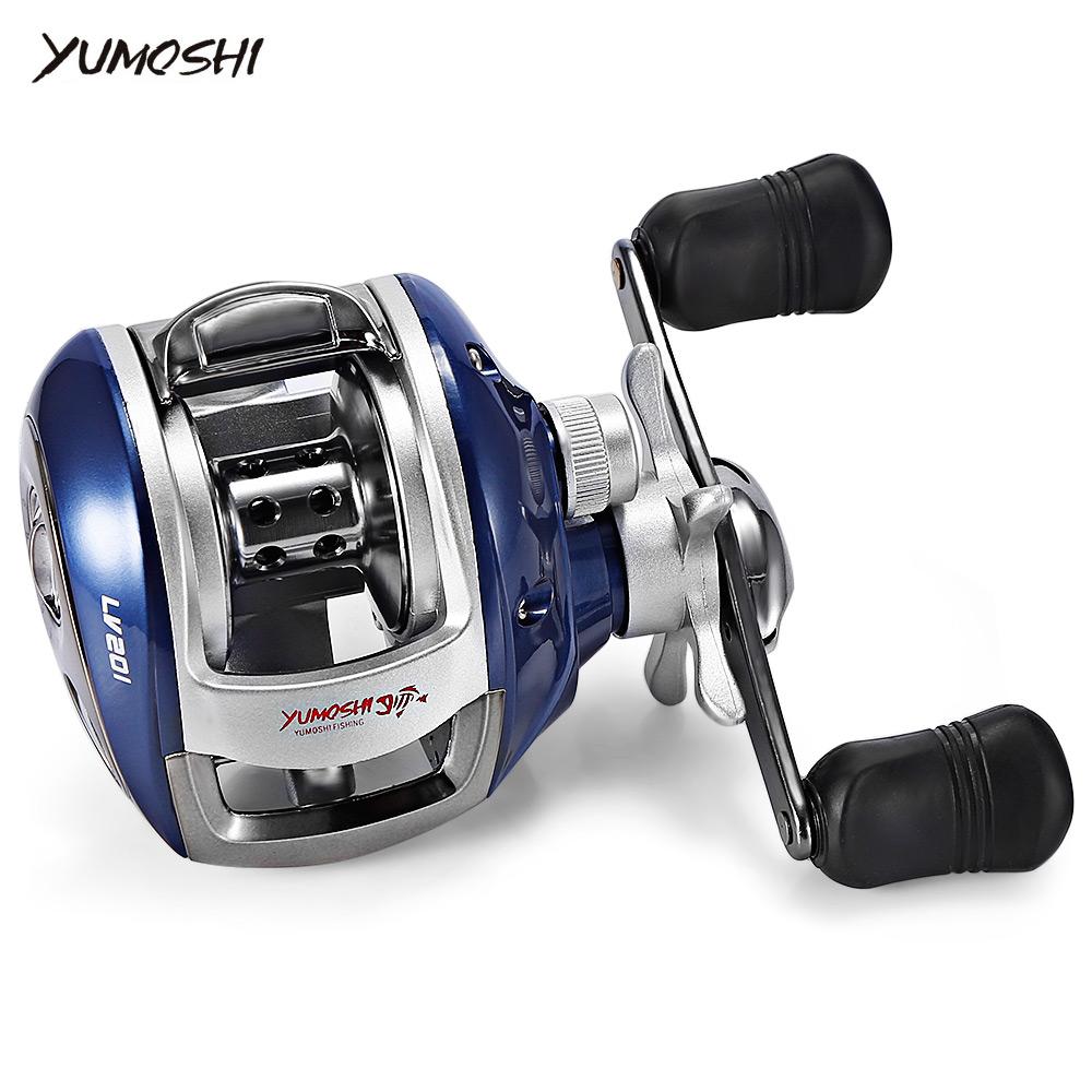 YUMOSHI Left / Right Hand 12+1BB 6.3:1 Bait Casting Fishing Reel Magnetic Brake Water Drop Wheel Coil
