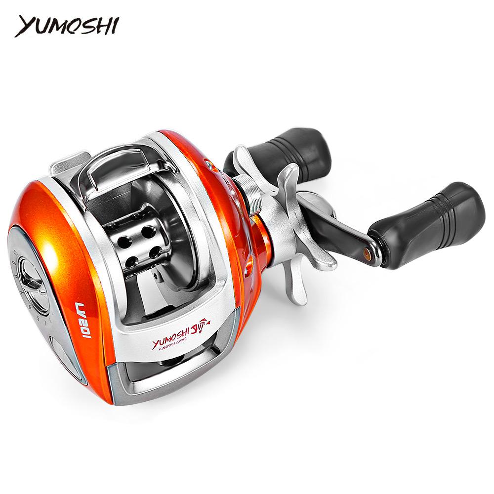 YUMOSHI Left / Right Hand 12+1BB 6.3:1 Bait Casting Fishing Reel Magnetic Brake Water Drop Wheel Coil