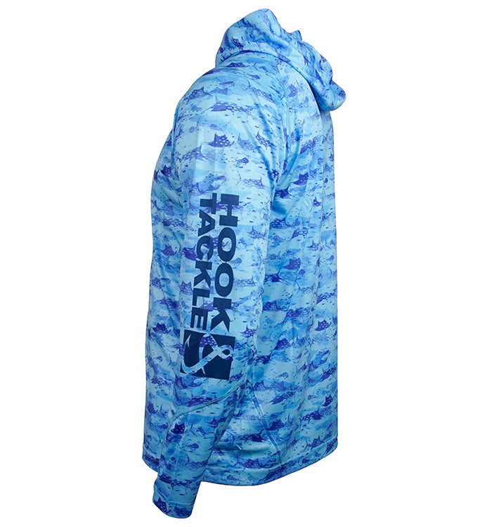 Men's Billfish Camo UV Fishing Hoodie